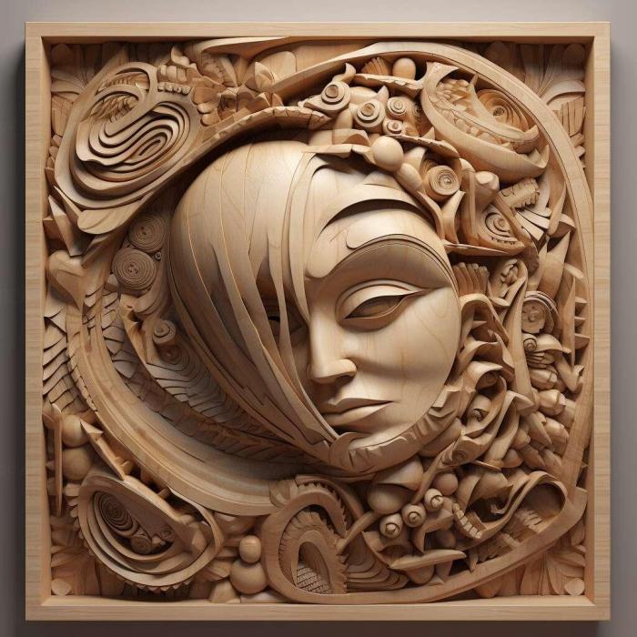 نموذج ثلاثي الأبعاد لآلة CNC 3D Art 